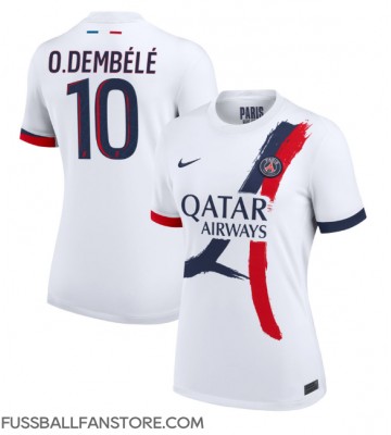 Paris Saint-Germain Ousmane Dembele #10 Replik Auswärtstrikot Damen 2024-25 Kurzarm